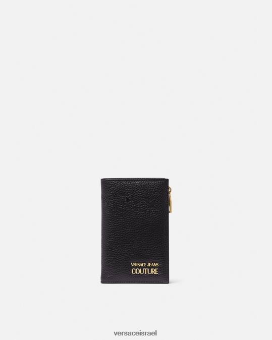 גברים Versace שָׁחוֹר ארנק לוגו אביזרים N8T22487