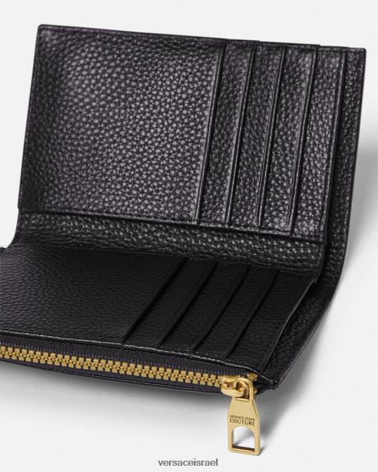 גברים Versace שָׁחוֹר ארנק לוגו אביזרים N8T22487
