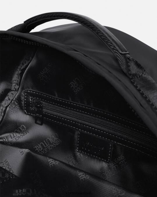 גברים Versace שָׁחוֹר תיק גב לוגו קוטור אביזרים N8T22490