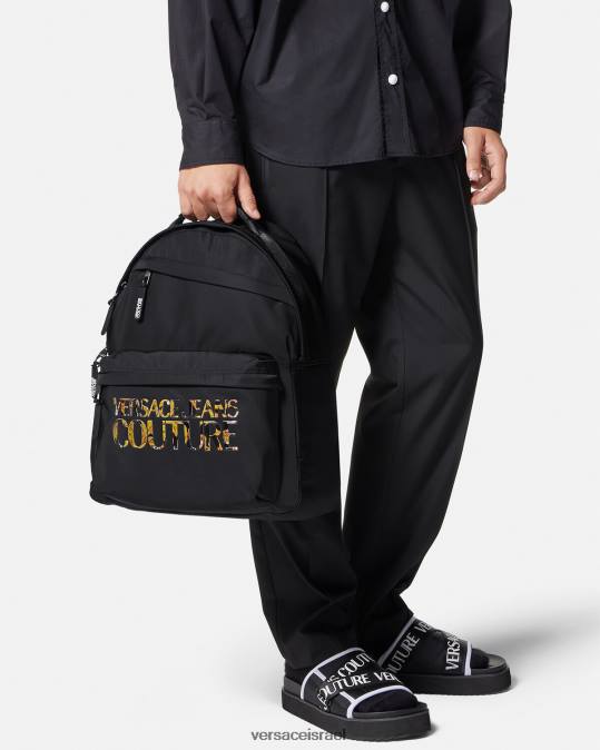 גברים Versace סַסגוֹנִיוּת תיק גב לוגו קוטור אביזרים N8T22491