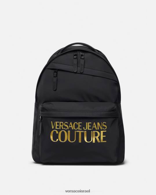 גברים Versace זהב שחור תיק גב לוגו קוטור אביזרים N8T22492