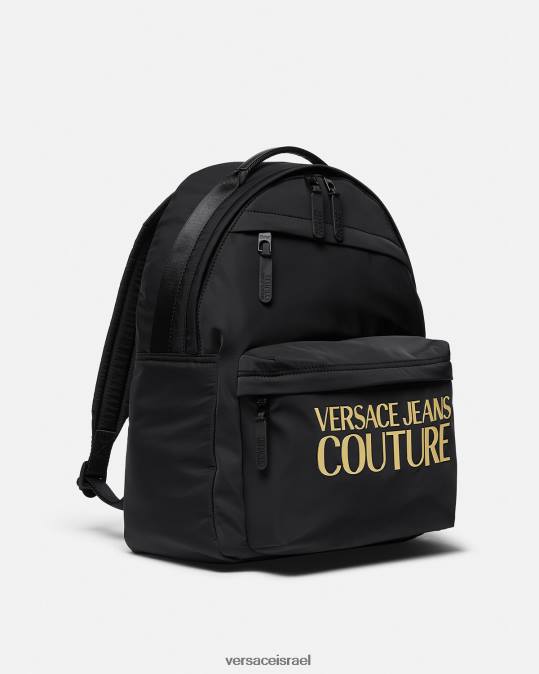 גברים Versace זהב שחור תיק גב לוגו קוטור אביזרים N8T22492