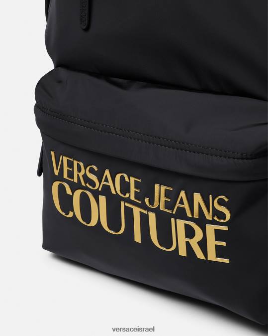 גברים Versace זהב שחור תיק גב לוגו קוטור אביזרים N8T22492