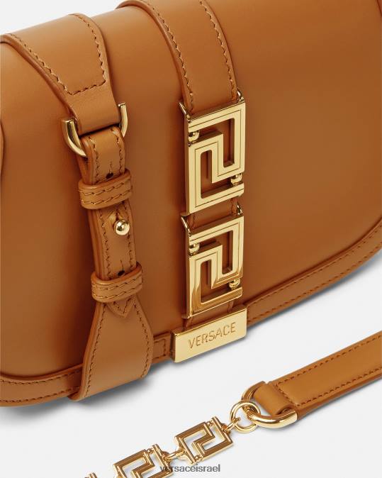 נשים Versace קַרַמֵל תיק כתף של אלת גרקה תיקים N8T2249
