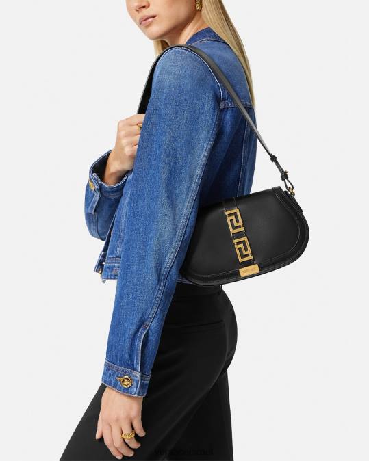 נשים Versace שָׁחוֹר תיק כתף של אלת גרקה תיקים N8T2251