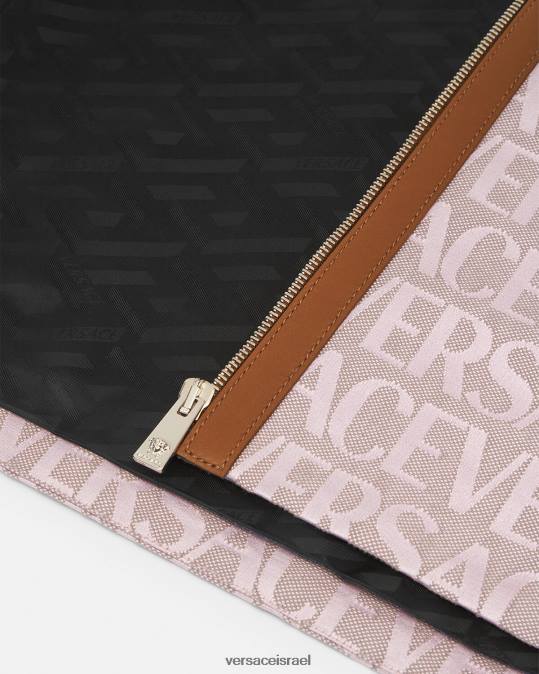 נשים Versace ורוד & הדפס שמלת מיני אול אובר הַלבָּשָׁה N8T226