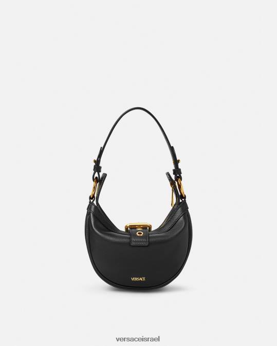 נשים Versace שָׁחוֹר תיק נווד מיני חוזר תיקים N8T2273