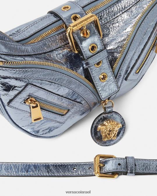 נשים Versace צבע אחד תיק נווד קטן חוזר מתכתי תיקים N8T2277