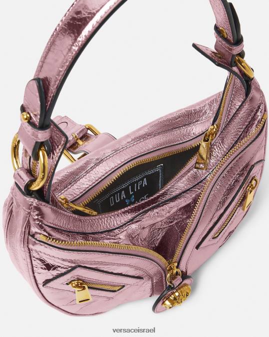 נשים Versace צבע אחד תיק נווד קטן חוזר מתכתי תיקים N8T2278