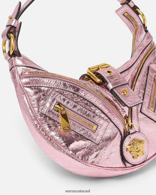 נשים Versace צבע אחד תיק נווד קטן חוזר מתכתי תיקים N8T2278