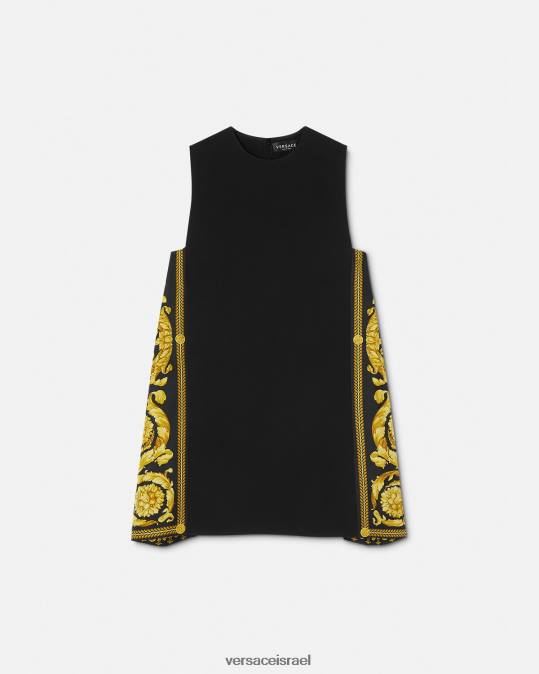 נשים Versace הדפס שמלת מיני בארוקו הַלבָּשָׁה N8T228