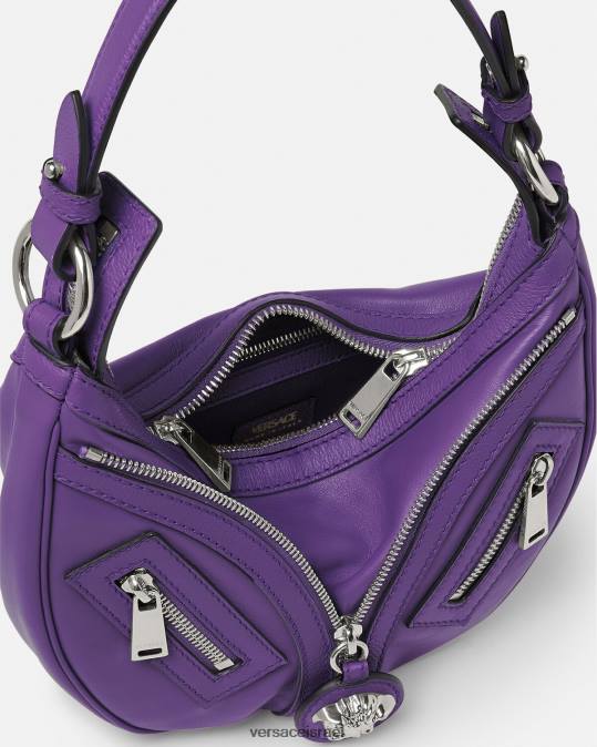 נשים Versace סָגוֹל חזור על תיק נווד קטן תיקים N8T2294