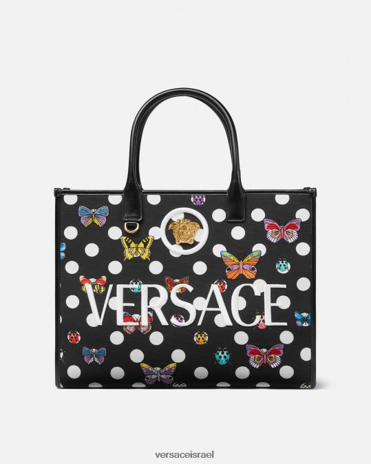 נשים Versace הדפס תיק גדול של פרפרים תיקים N8T2300
