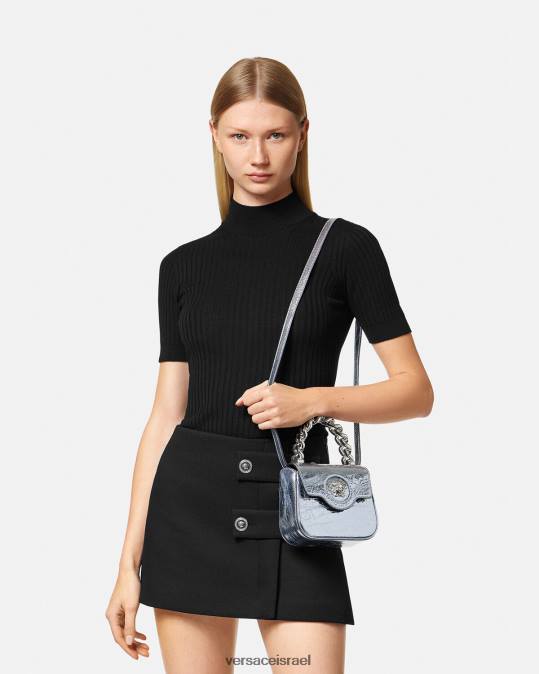 נשים Versace כחול בהיר תיק מיני מתכתי לה מדוזה תיקים N8T2302