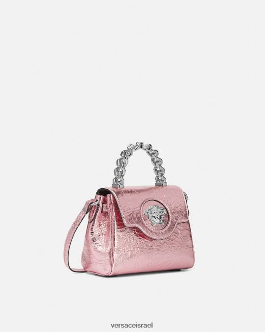 נשים Versace וָרוֹד תיק יד קטן מטאלי לה מדוזה תיקים N8T2303