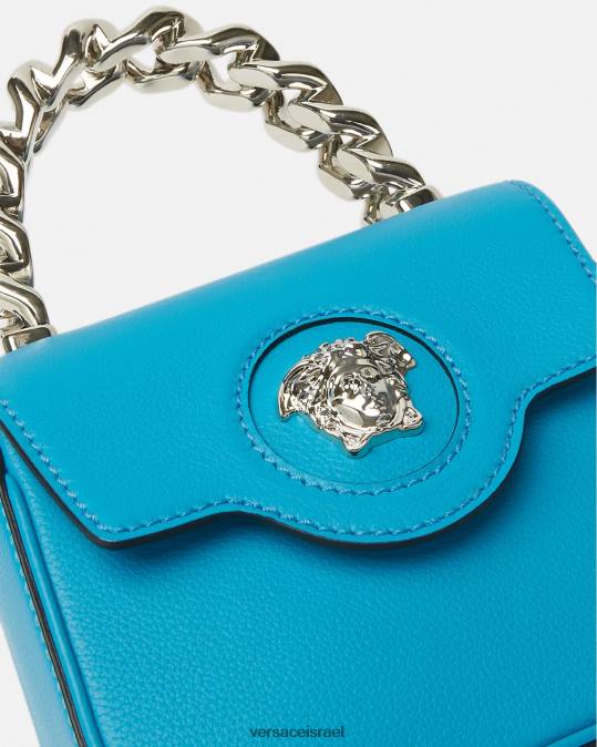 נשים Versace טורקיז תיק מיני לה מדוזה תיקים N8T2308