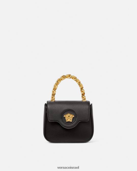 נשים Versace שָׁחוֹר תיק מיני לה מדוזה תיקים N8T2309