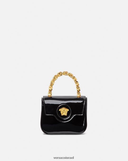 נשים Versace שָׁחוֹר תיק מיני לה מדוזה תיקים N8T2311