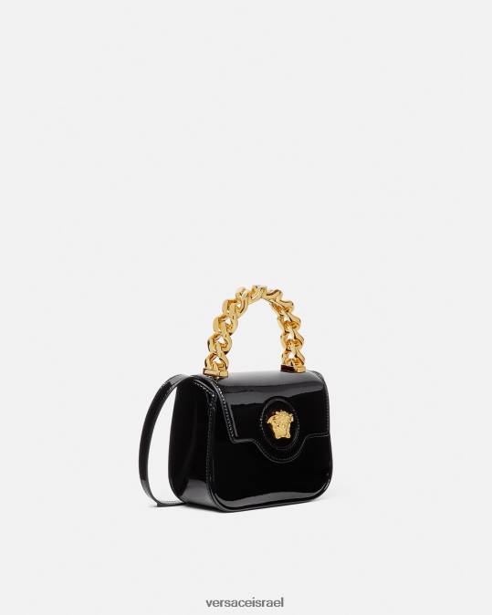 נשים Versace שָׁחוֹר תיק מיני לה מדוזה תיקים N8T2311