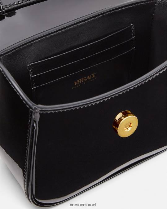 נשים Versace שָׁחוֹר תיק מיני לה מדוזה תיקים N8T2311