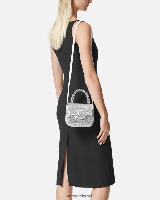 נשים Versace לבן תיק מיני קריסטל לה מדוזה תיקים N8T2314