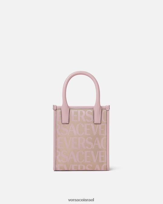 נשים Versace ורוד & הדפס תיק מיני עולמי תיקים N8T2319