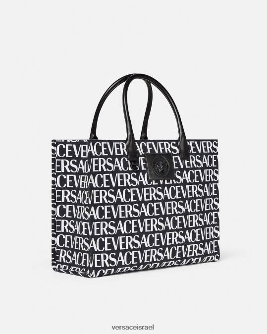 נשים Versace שָׁחוֹר שקית שקית גדולה תיקים N8T2322