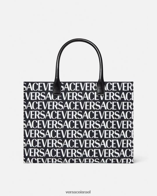 נשים Versace שָׁחוֹר שקית שקית גדולה תיקים N8T2322