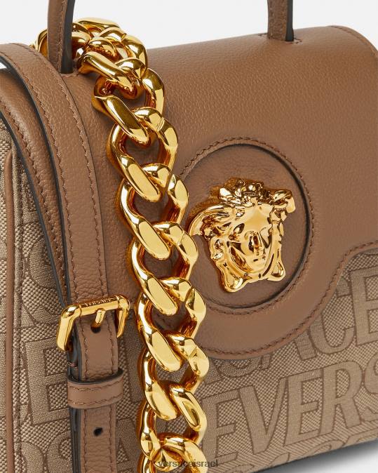 נשים Versace חום תיק יד קטן לה מדוזה תיקים N8T2325