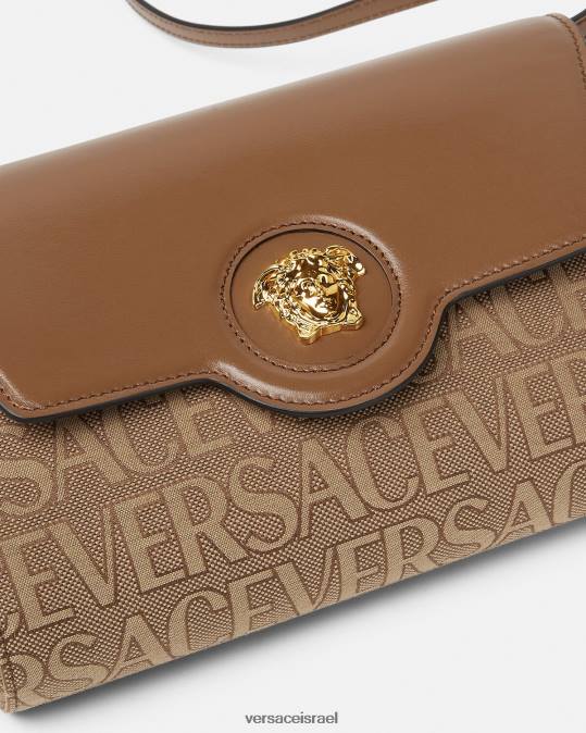 נשים Versace חום תיק קרוסבודי לה מדוזה תיקים N8T2327