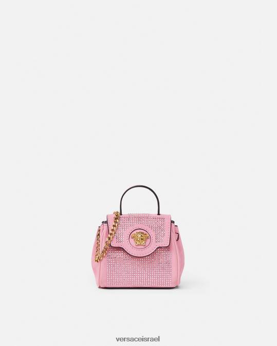 נשים Versace וָרוֹד תיק מיקרו משובץ לה מדוזה תיקים N8T2328