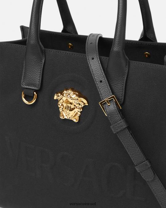 נשים Versace שָׁחוֹר תיק קטן לה מדוזה תיקים N8T2331