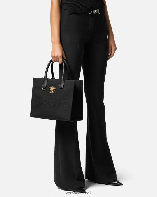 נשים Versace שָׁחוֹר תיק קטן לה מדוזה תיקים N8T2331