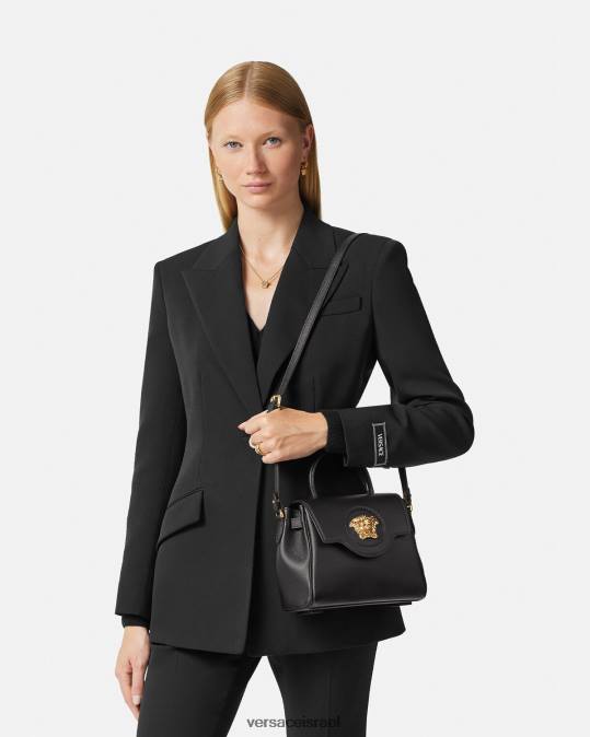 נשים Versace שָׁחוֹר תיק יד קטן לה מדוזה תיקים N8T2334