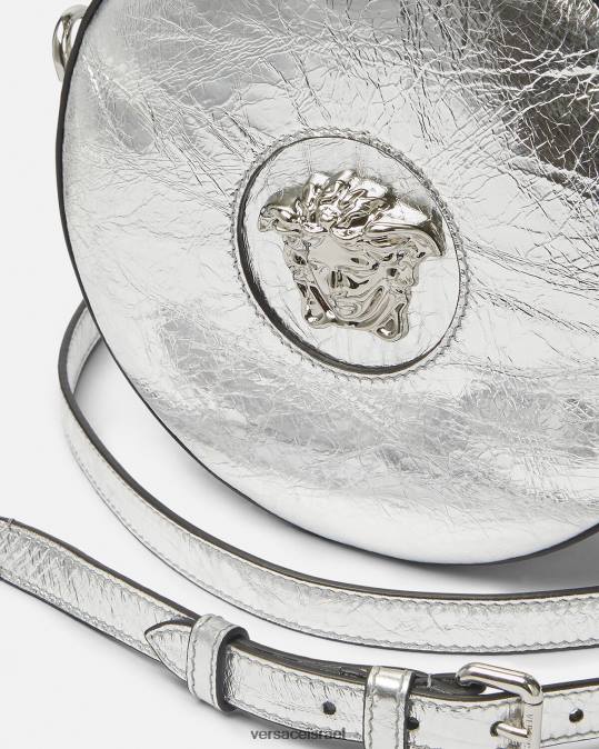 נשים Versace אפור תיק קרוסבודי עגול לה מדוזה תיקים N8T2338