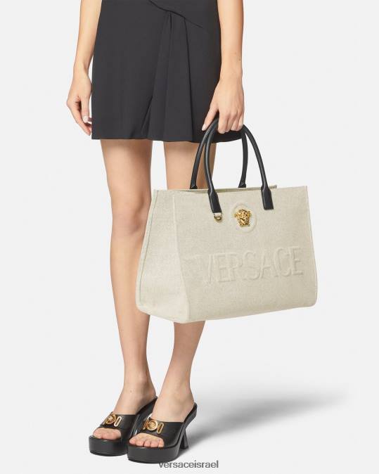 נשים Versace בז' תיק גדול לה מדוזה תיקים N8T2340