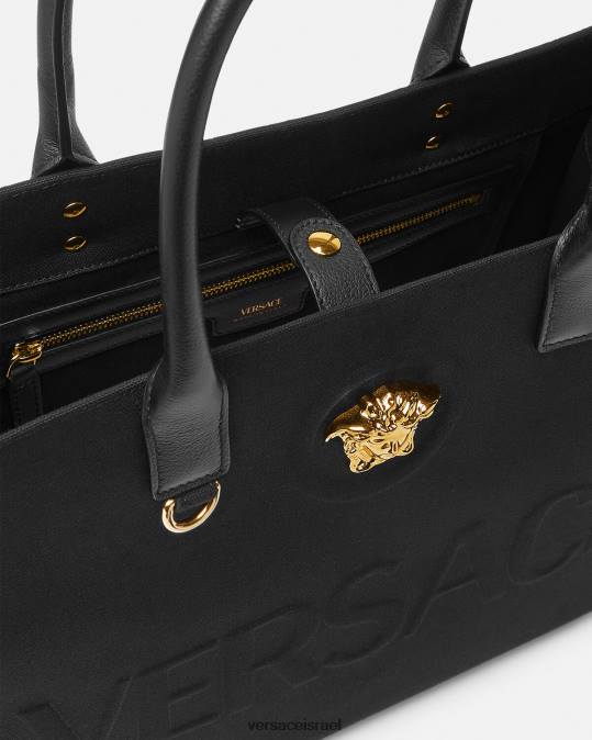 נשים Versace שָׁחוֹר תיק גדול לה מדוזה תיקים N8T2341