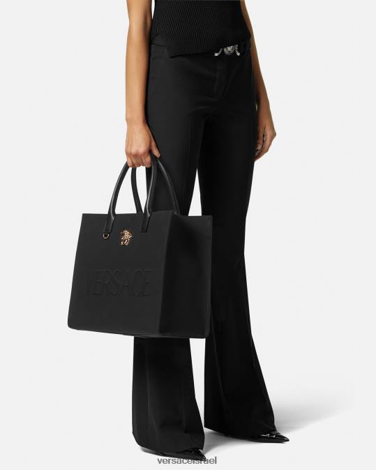 נשים Versace שָׁחוֹר תיק גדול לה מדוזה תיקים N8T2341