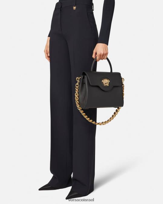 נשים Versace שָׁחוֹר תיק יד לה מדוזה תיקים N8T2342