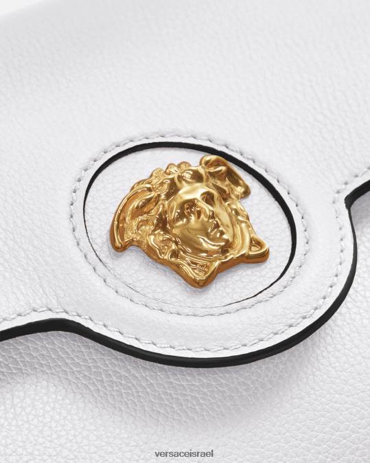 נשים Versace לבן תיק קרוסבודי לה מדוזה תיקים N8T2345