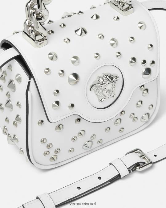 נשים Versace לבן שקית מיני מדוזה לה מדוזה תיקים N8T2353