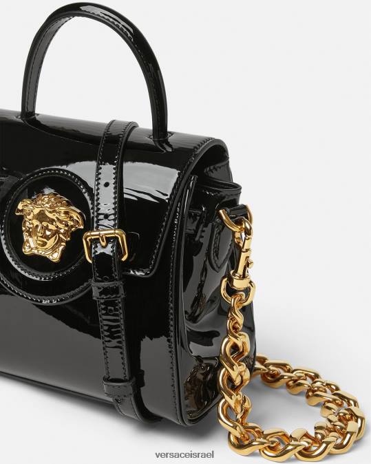 נשים Versace שָׁחוֹר תיק יד קטן לה מדוזה תיקים N8T2361