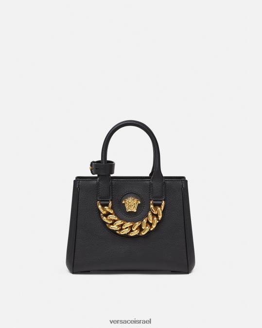 נשים Versace שָׁחוֹר תיק קטן לה מדוזה תיקים N8T2362