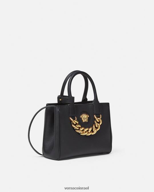 נשים Versace שָׁחוֹר תיק קטן לה מדוזה תיקים N8T2362
