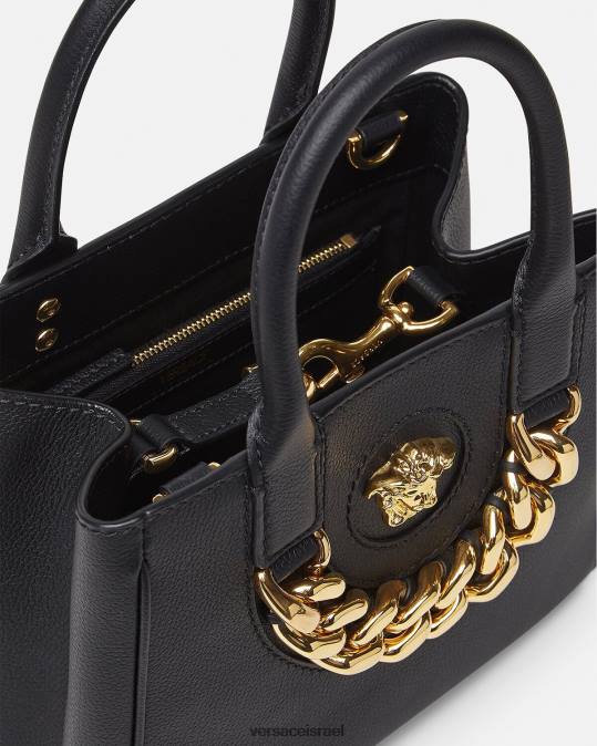 נשים Versace שָׁחוֹר תיק קטן לה מדוזה תיקים N8T2362