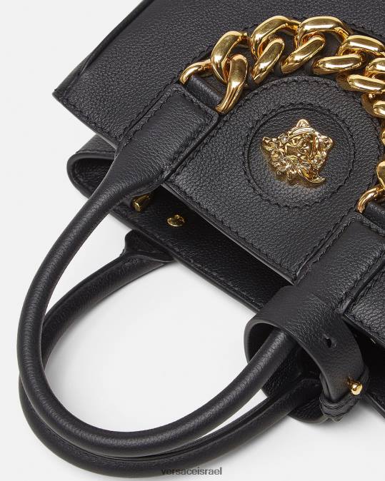 נשים Versace שָׁחוֹר תיק קטן לה מדוזה תיקים N8T2362
