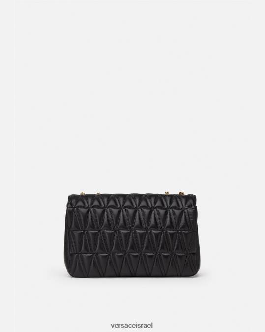 נשים Versace שָׁחוֹר תיק כתף וירטוס תיקים N8T2365