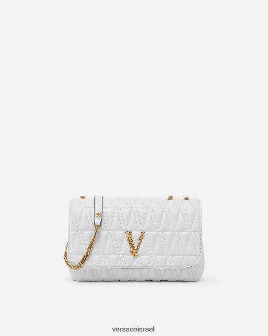 נשים Versace לבן תיק כתף וירטוס תיקים N8T2366