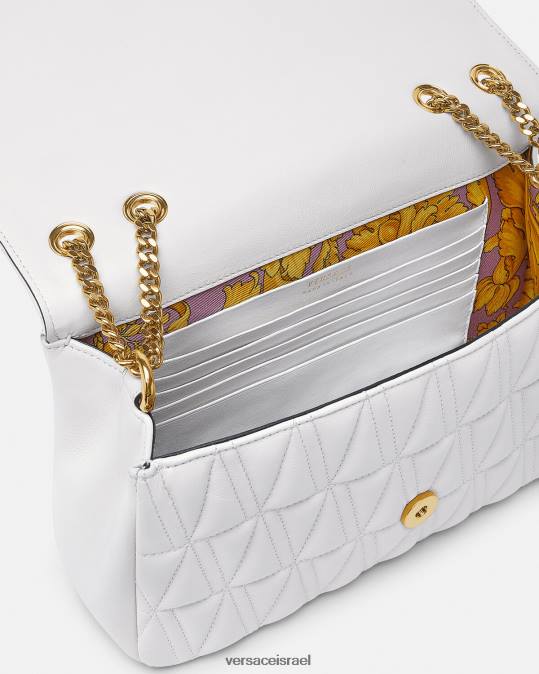 נשים Versace לבן תיק כתף וירטוס תיקים N8T2366