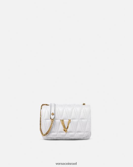 נשים Versace לבן תיק כתף קטן וירטוס תיקים N8T2368
